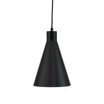 Candeeiro suspenso Dyberg Larsen Miles, preto, Ø 20 cm, metal