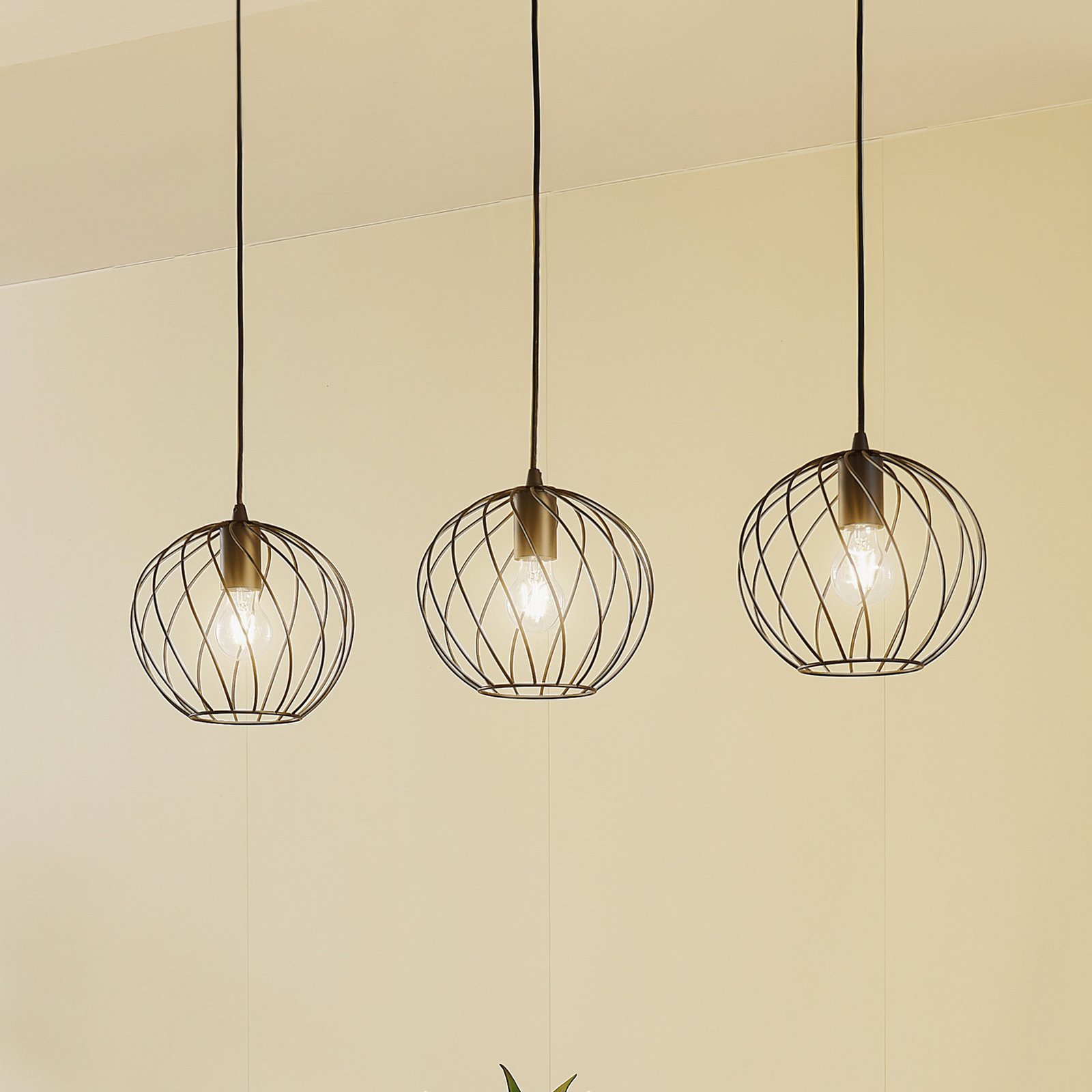 Danika Long Lámpara Colgante L105 Negro - Lindby