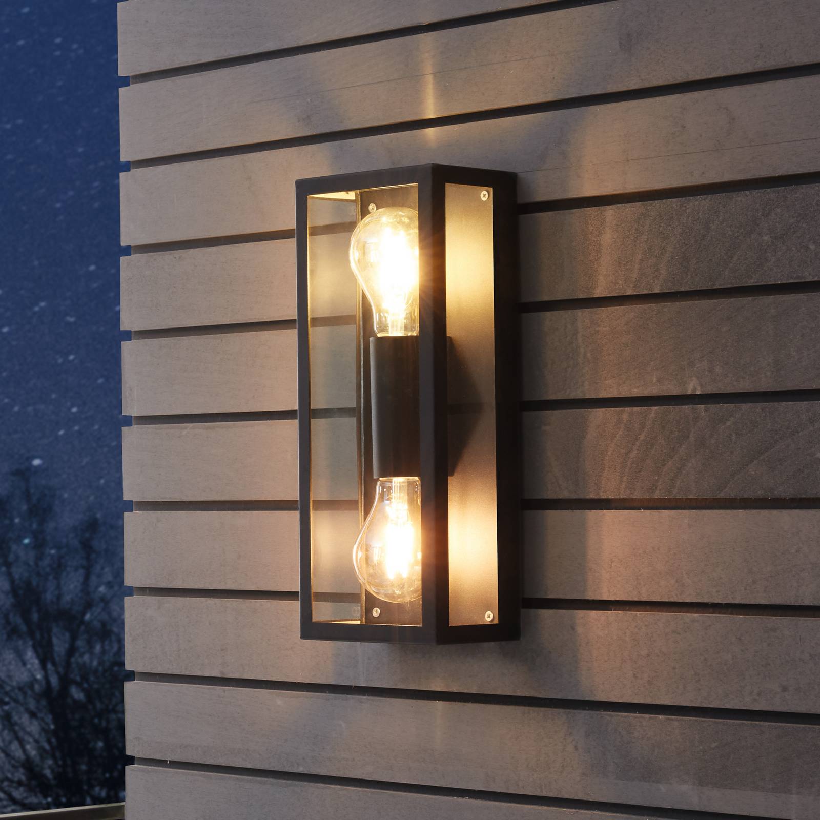 EGLO Venkovní nástěnné Alamonte 1, 2 zdroje obdélník