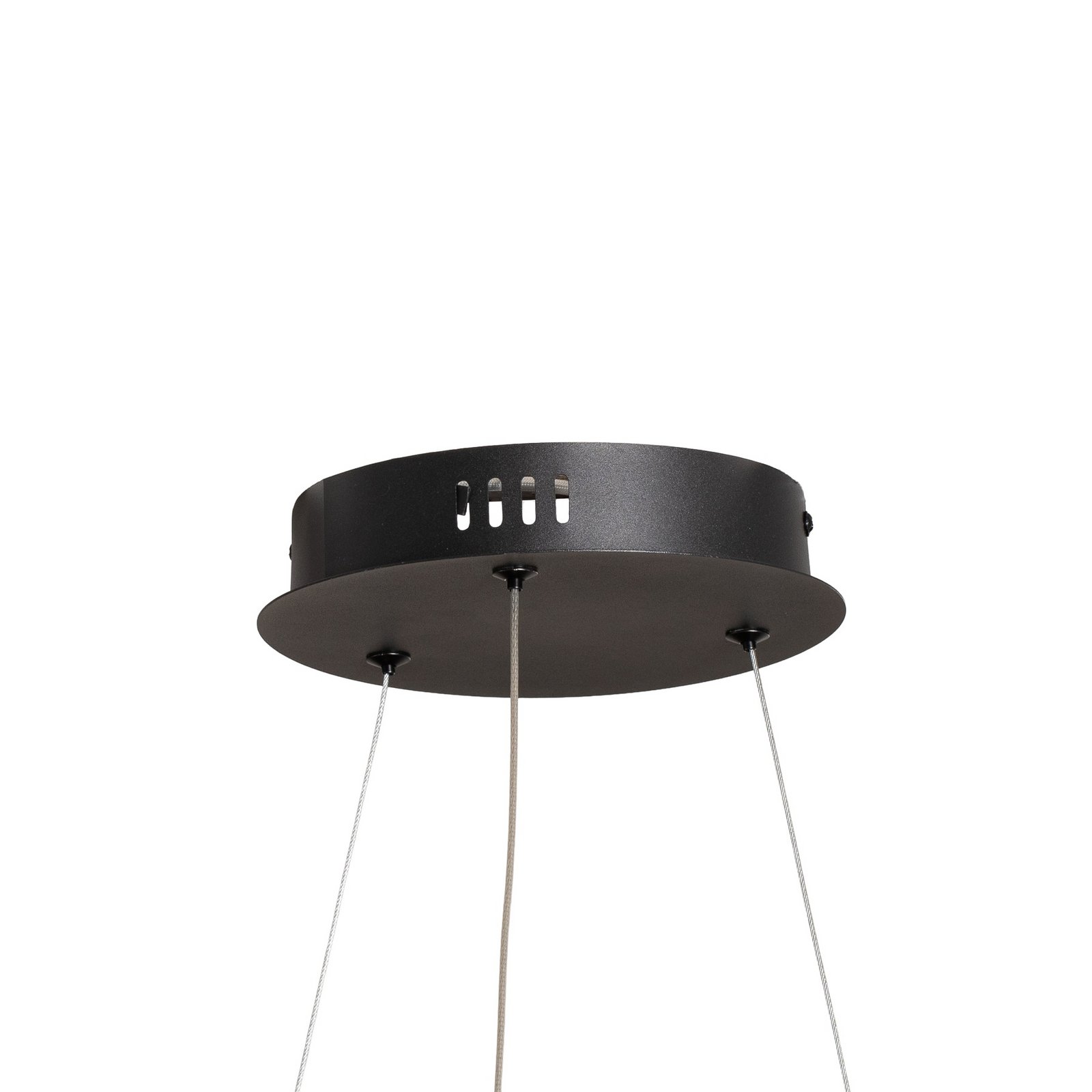 Lampada LED a sospensione Lorenzo, metallo, nero, 4.000 K