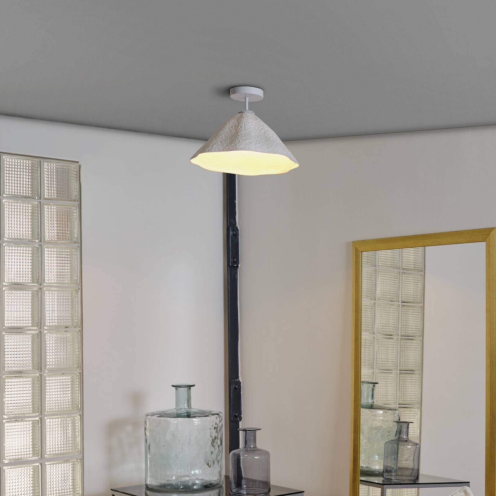 OSRAM Deckenlampe Decor Lotus Leaf, 1-fl., weiß, Papier, E27 günstig online kaufen