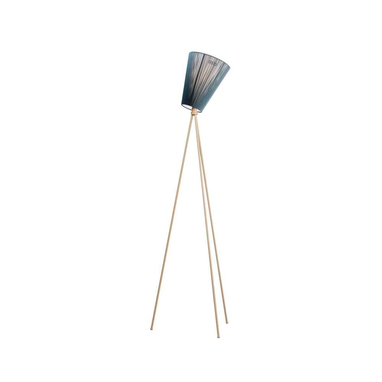 Oslo Wood Floor Lamp Beige/Green - Northern