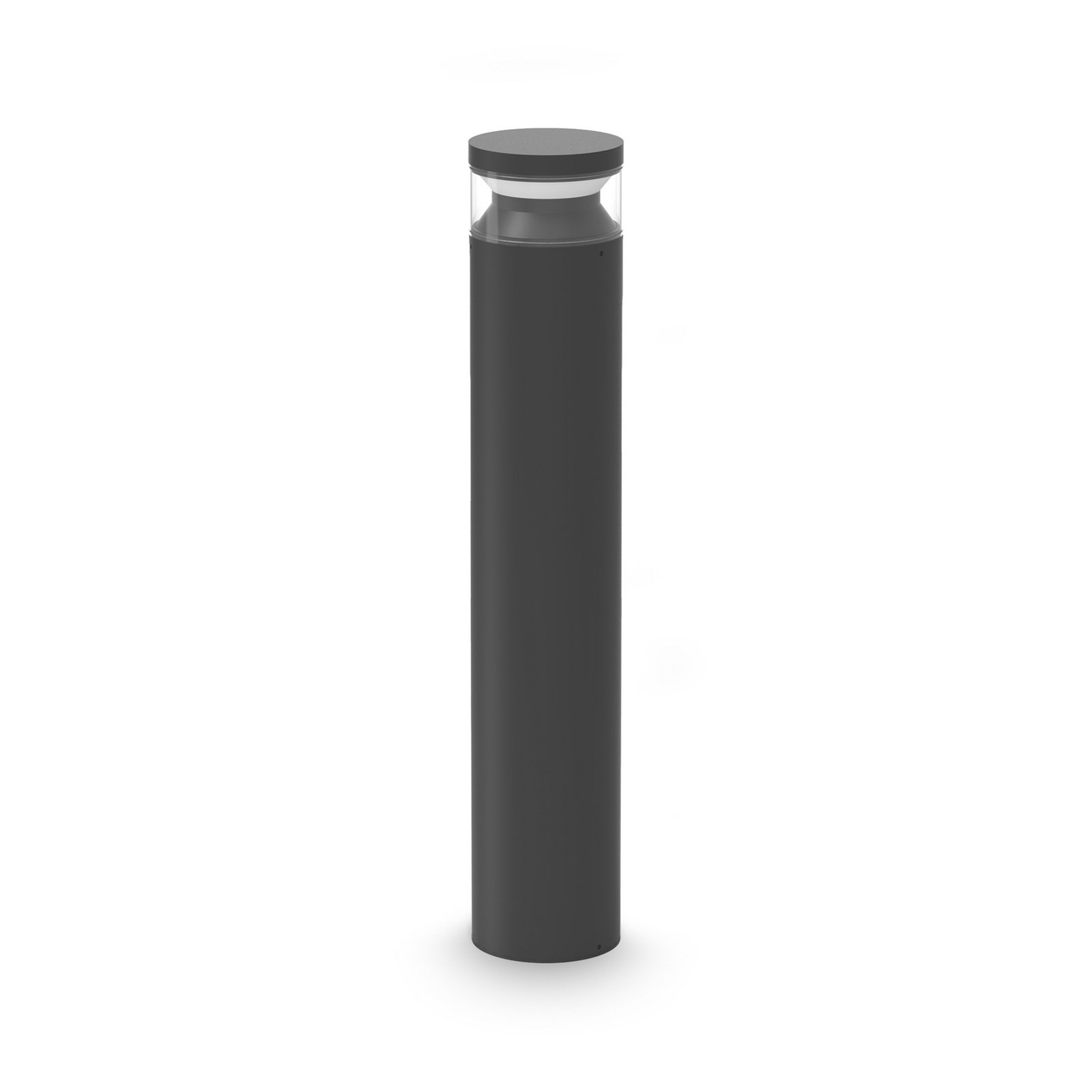 Candeeiro de caminho LED Ideal Lux Boeing, altura 70 cm, preto, IP65