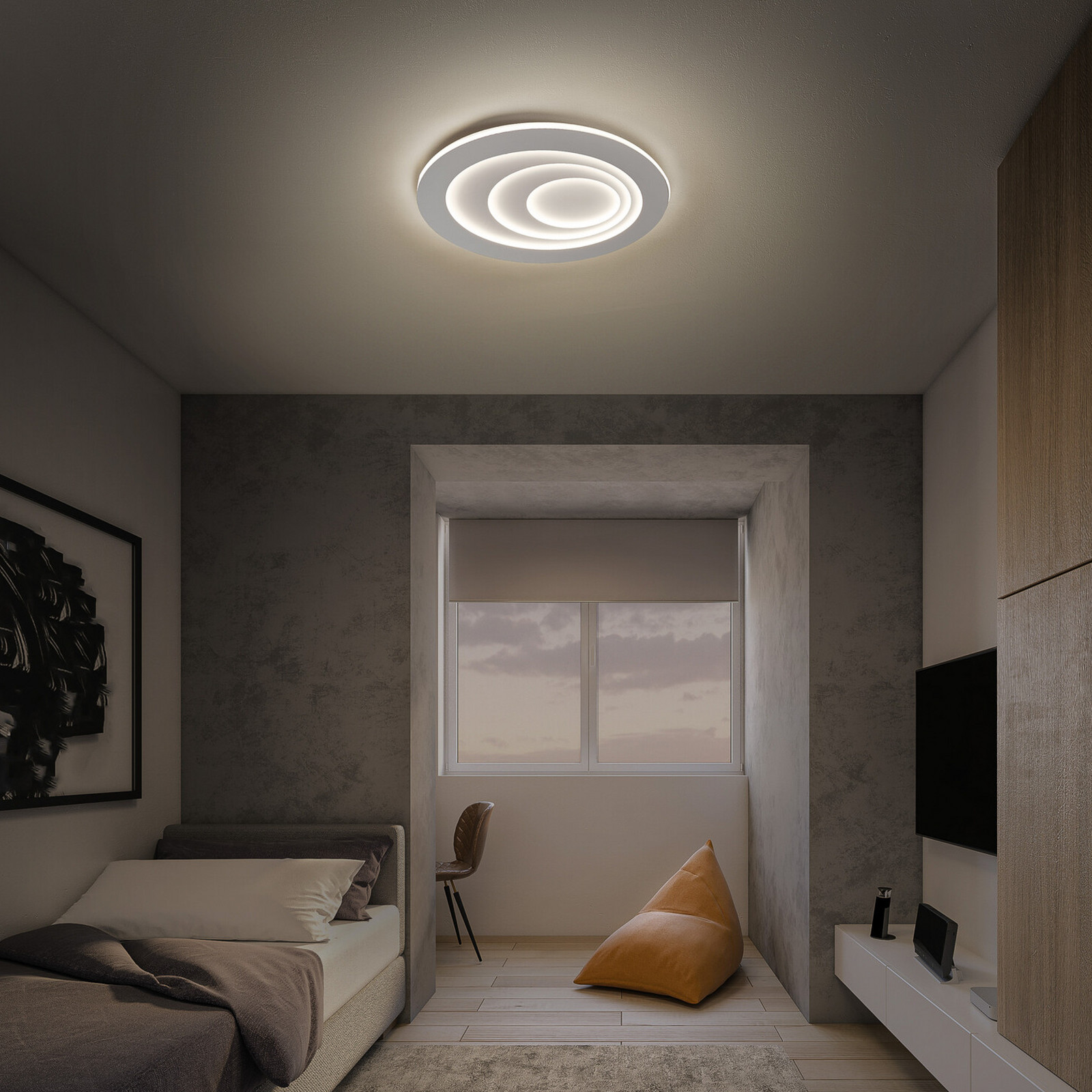 LEDVANCE Orbis Spiral Oval LED plafonieră cu LED 72x58cm