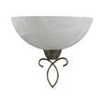 Mohija Fali Lámpa Alabaster White/Antique Gold - Lindby