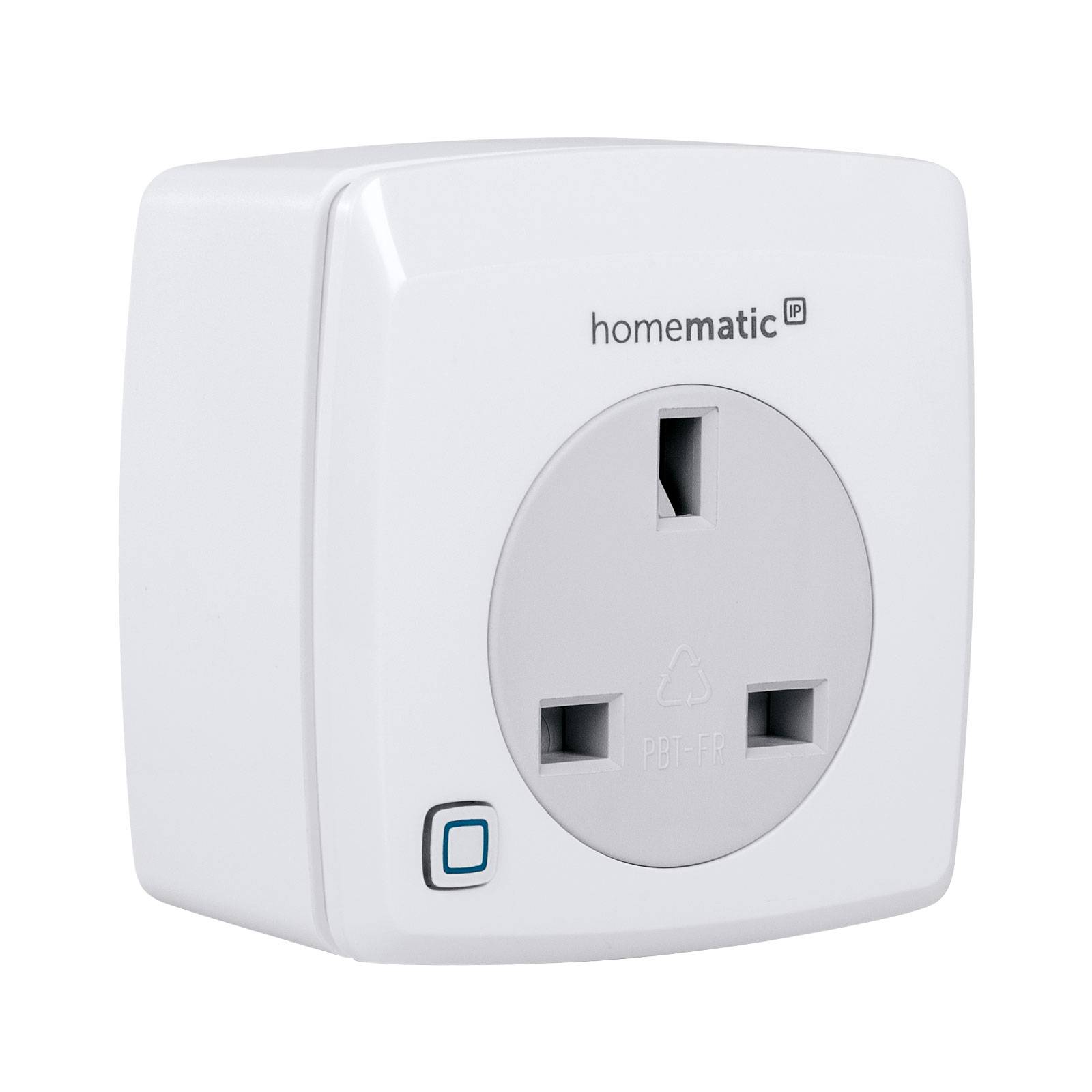 Homematic IP dimmer power point, trailing edge UK, W: 7 cm, H: 7 cm