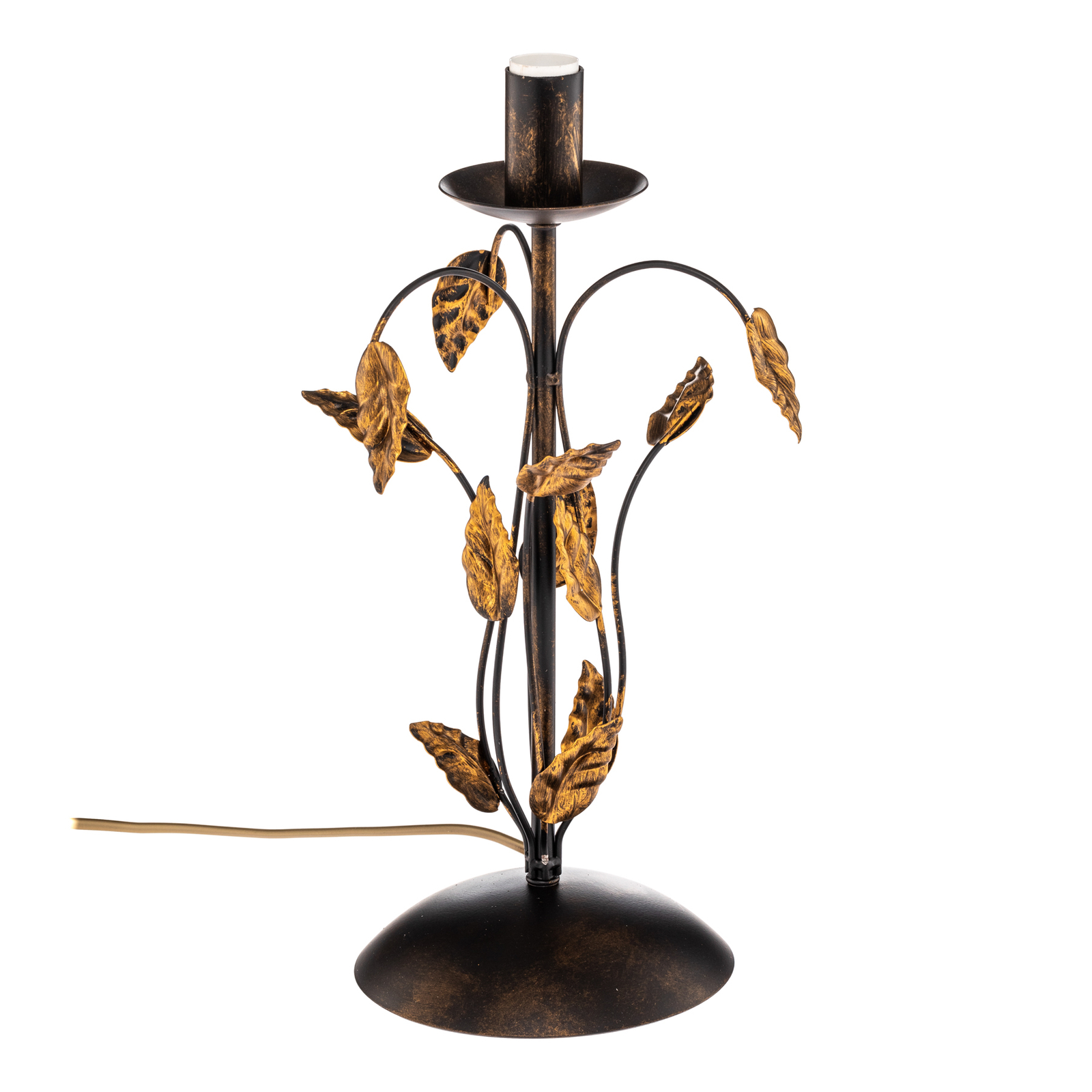 Kovová stolová lampa Collana single flame bronze