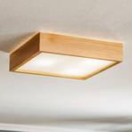 Quatro DR ceiling light with wooden frame, 38.5 cm