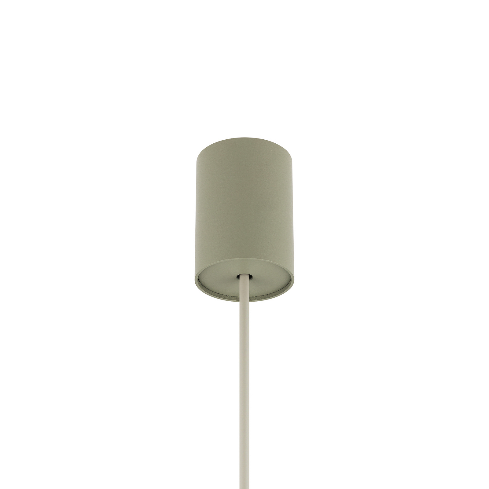 Simone pendant light, steel, sage green, Ø 40 cm, GX53