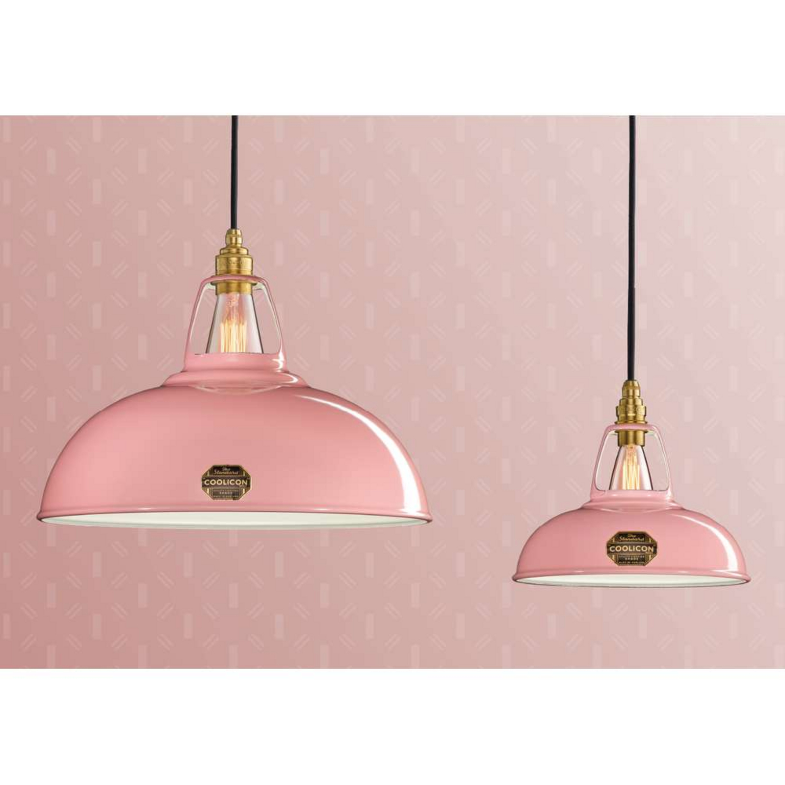 Large 1933 Design Lustră Pendul Powder Pink - Coolicon