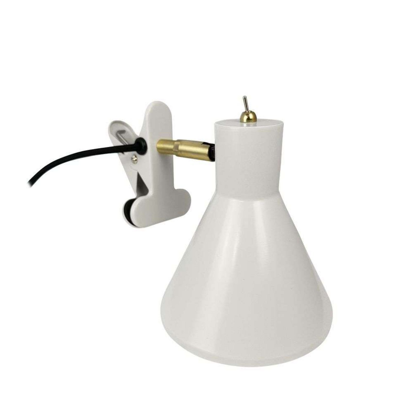 Sleep Candeeiro de Clip Shiny White/Antique Brass - DybergLarsen