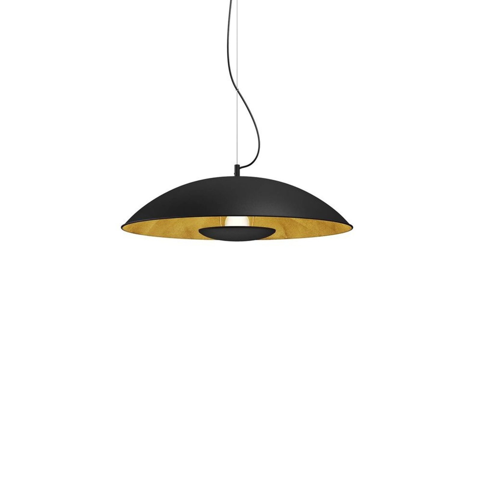 Emilienne Pendant Black/Gold - Lindby