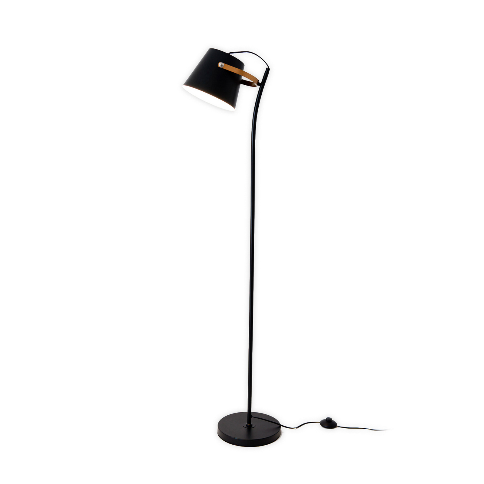 Stehleuchte ESPERTO, schwarz, Höhe 143 cm, Metall, E27