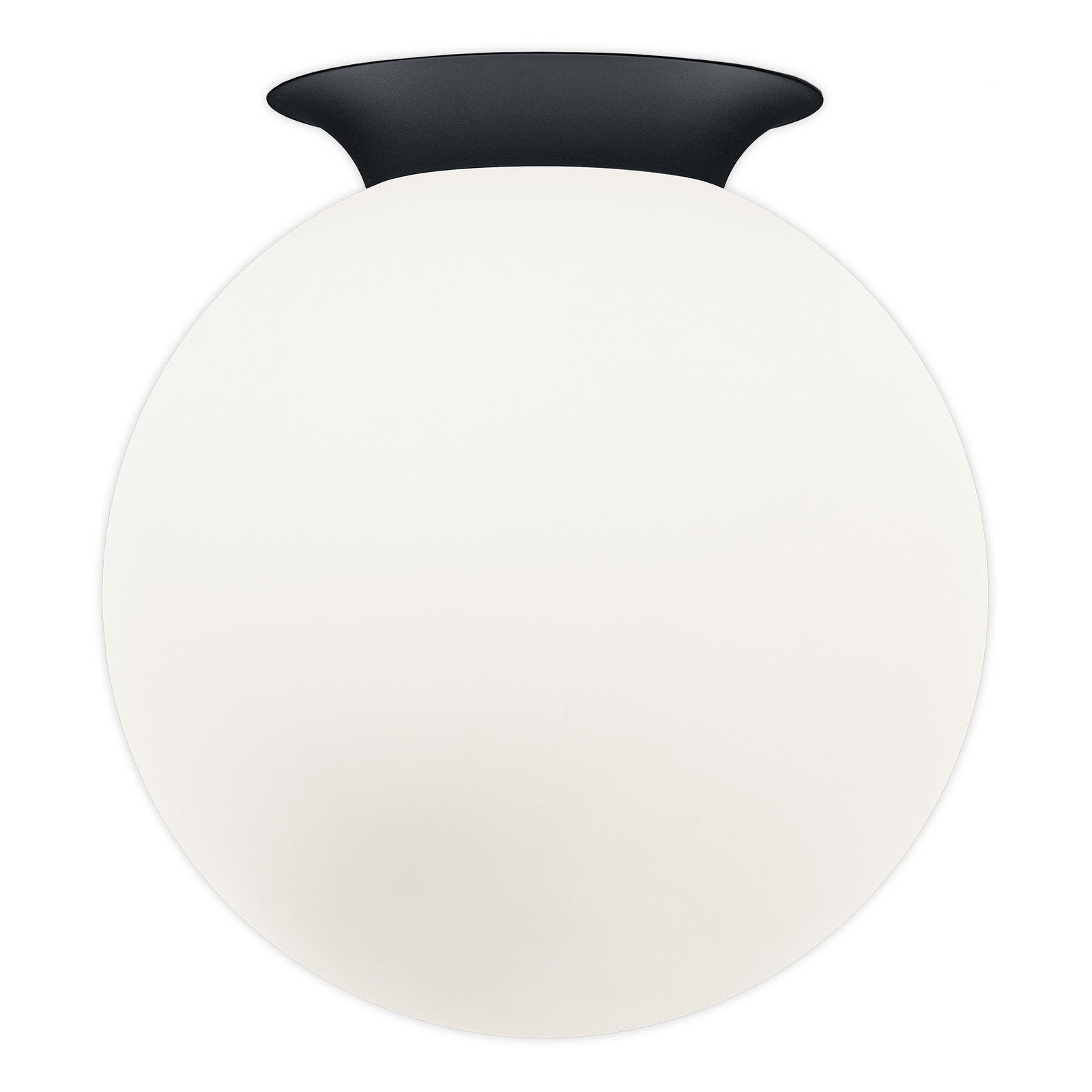 Blob ceiling light, opal glass globe lampshade