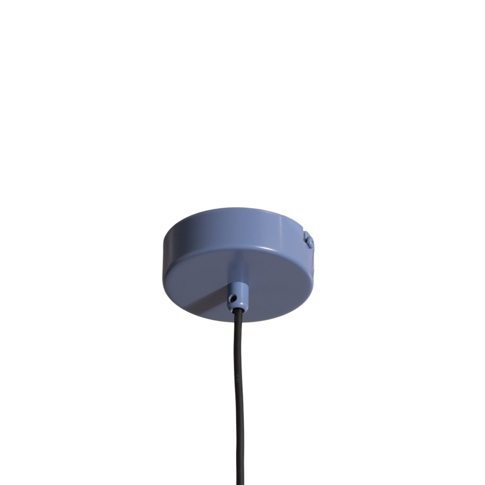 Lámpara colgante forma 4, azul, metal, 4 luces, cono, E27
