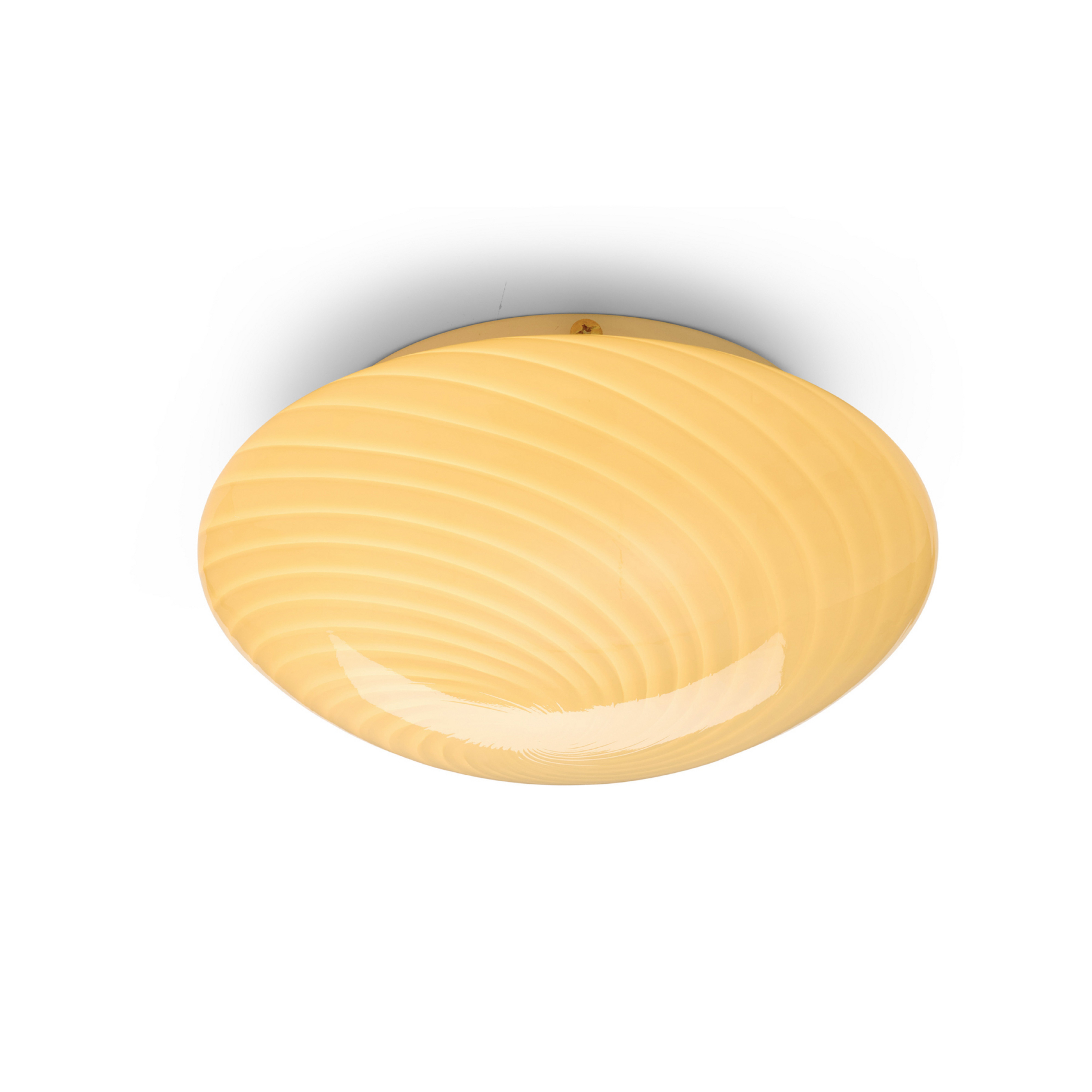 Plafonnier CANDY, beige, Ø 30 cm, verre, E27 - Halo Design