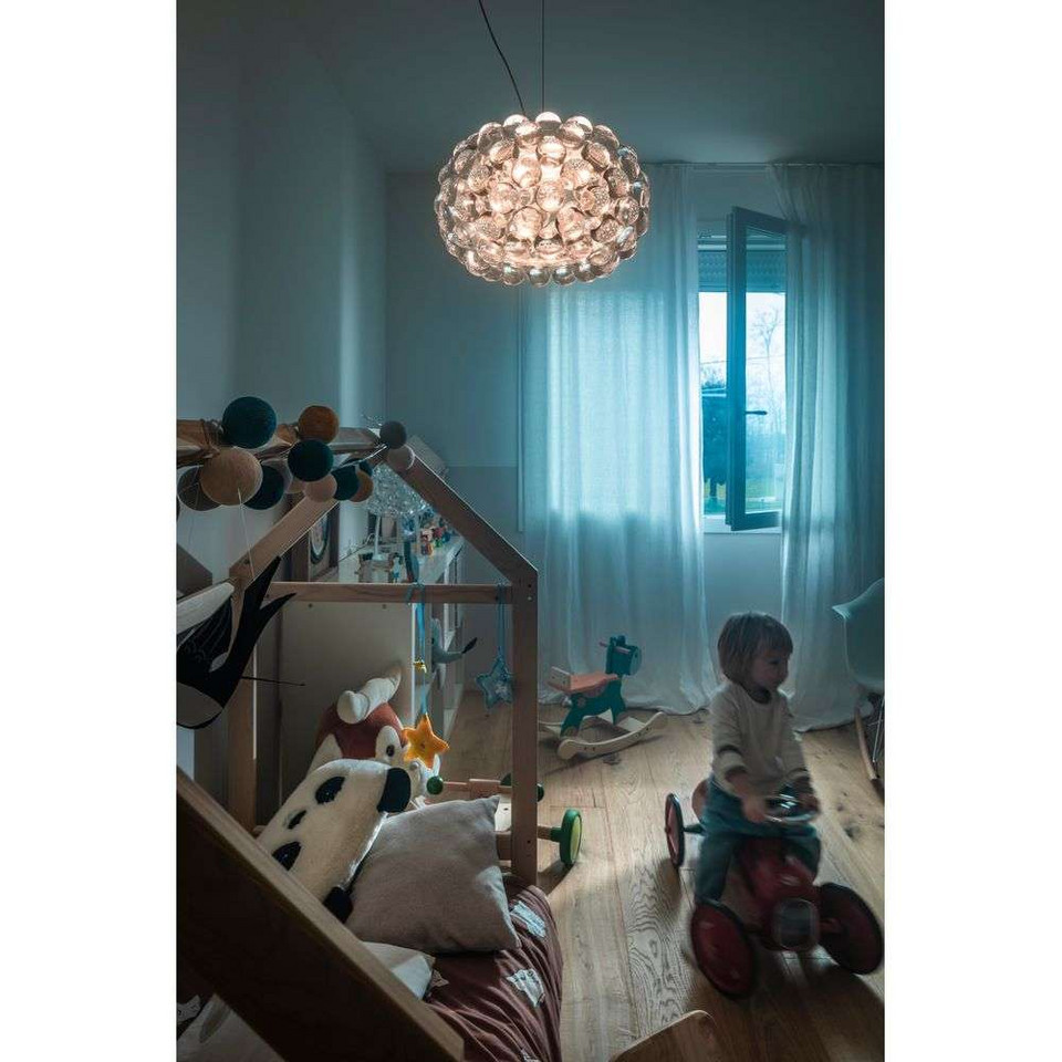 Foscarini Caboche Plus Piccola LED-pendellampa, transparent från Foscarini