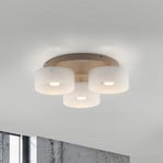 LED lubų šviestuvas „MARIKA“, smėlio spalvos/baltas, 40 cm, 3 lemputės,