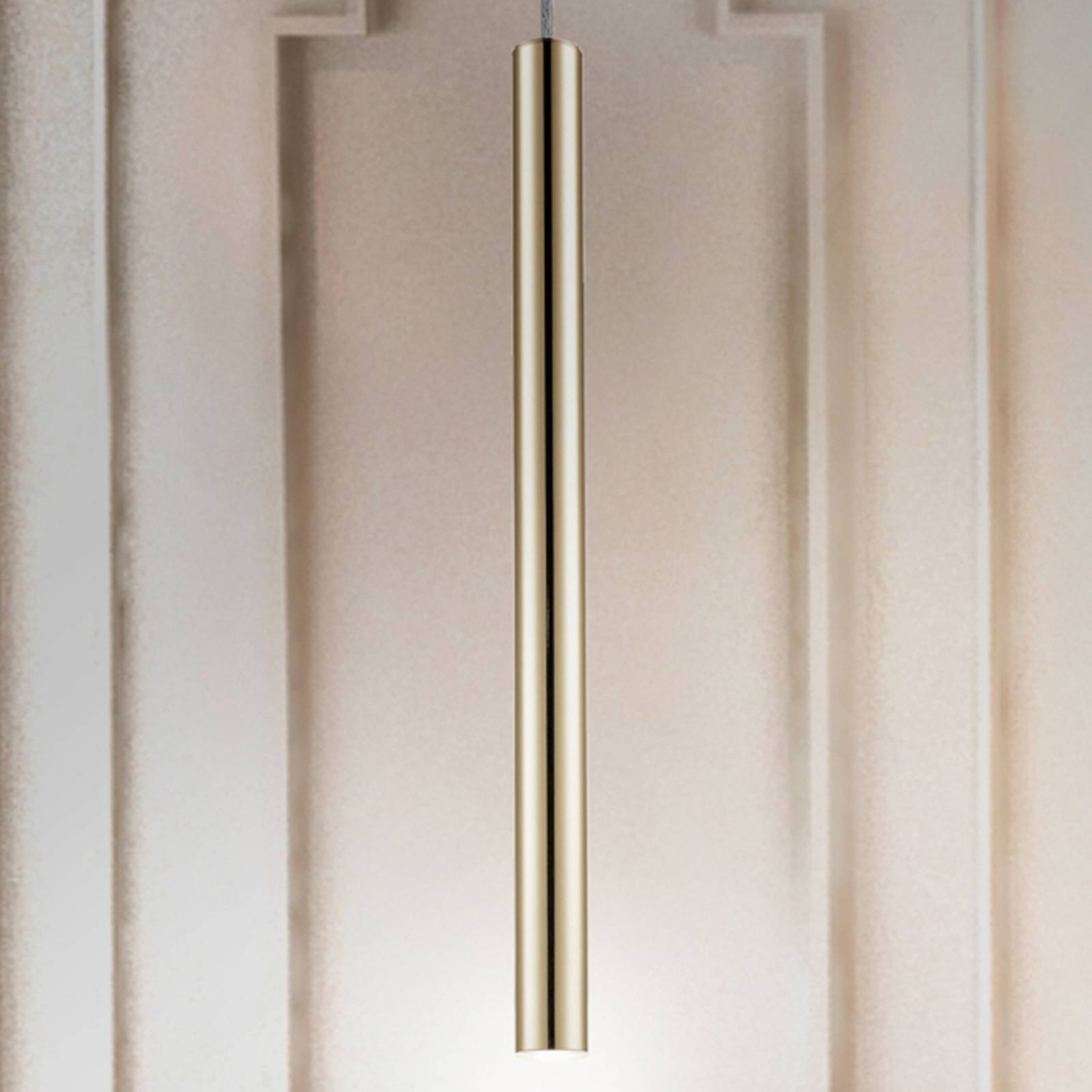 Lampa wisząca LED Varas, 1-punktowa, złota