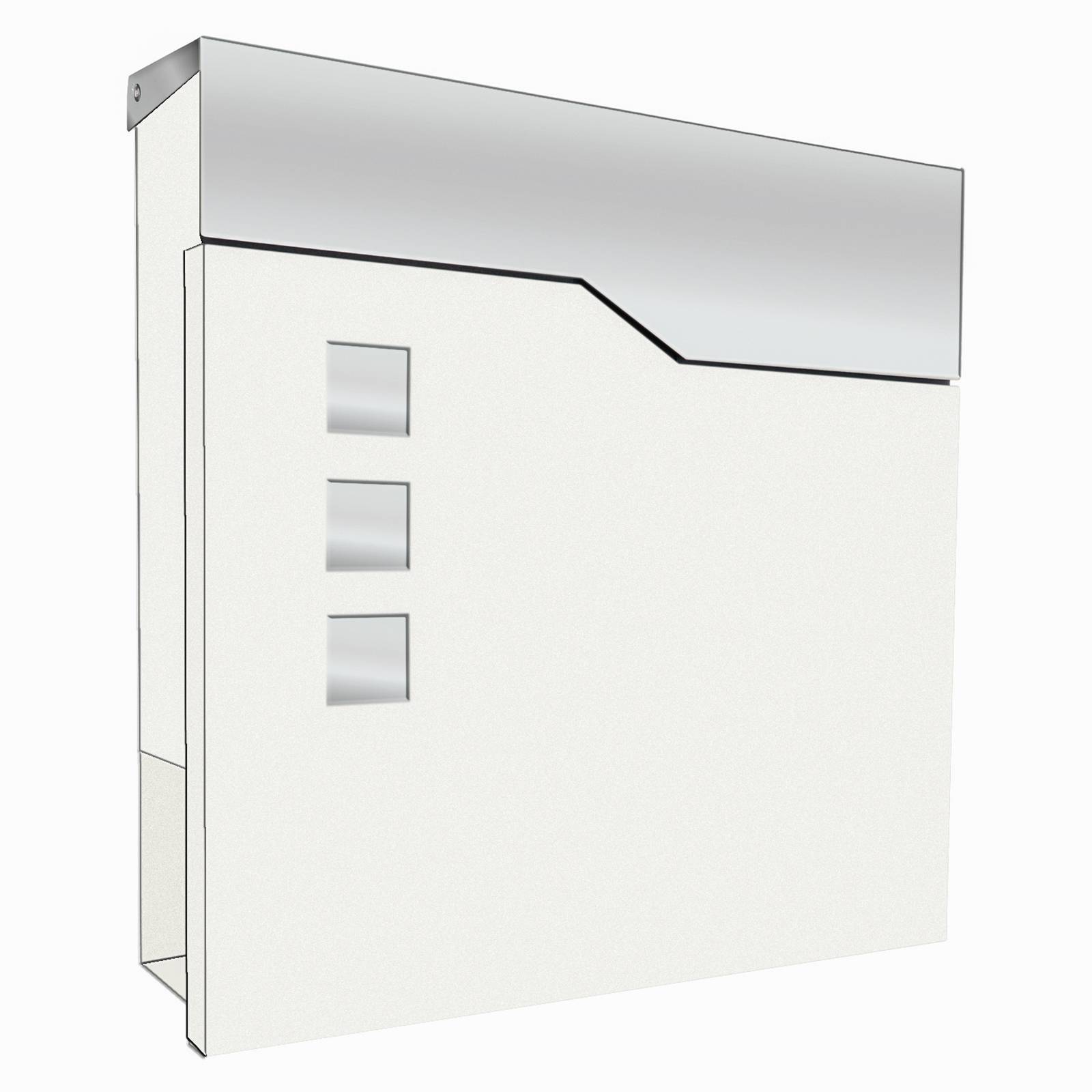 Wall-mounted letterbox 3038, newspaper compartment