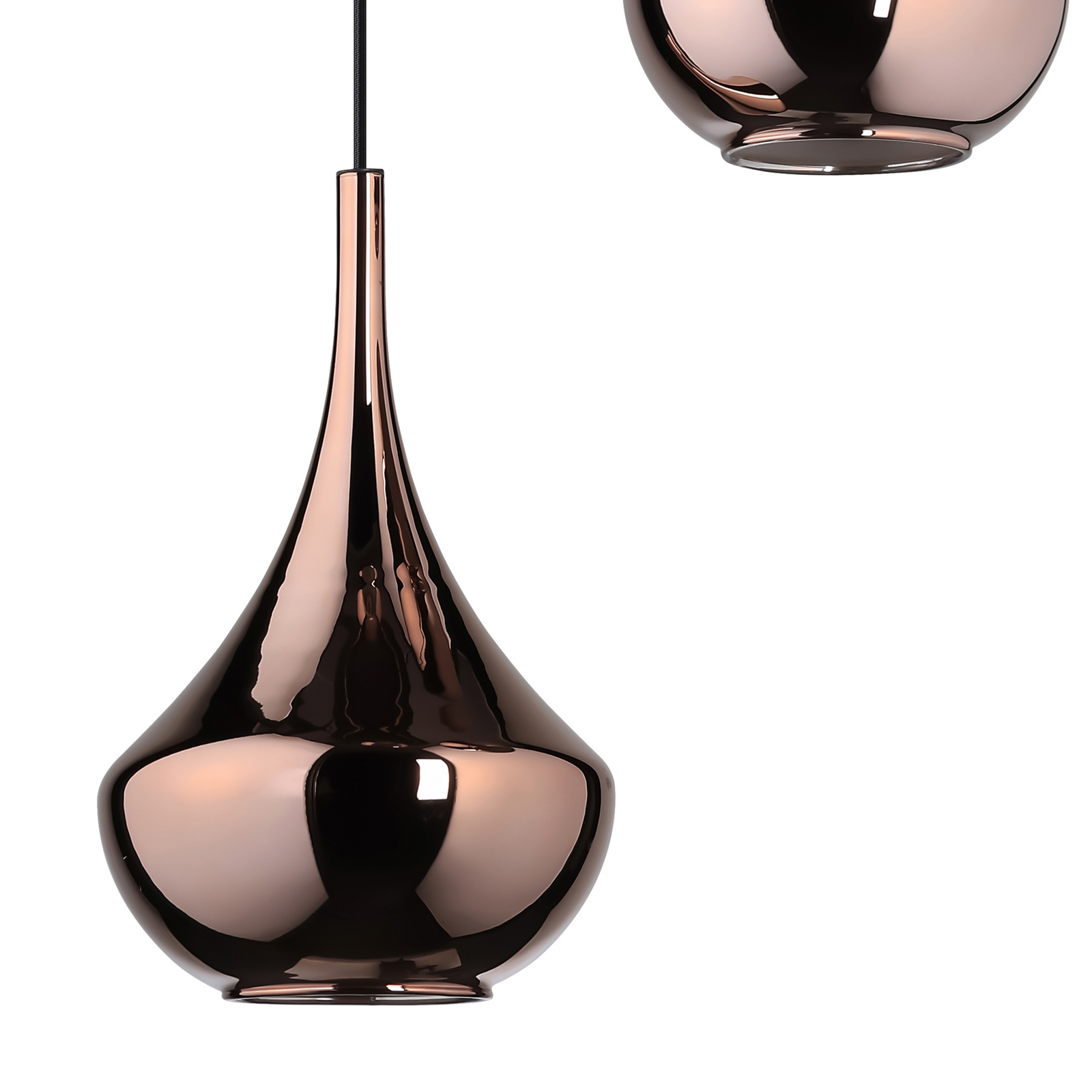 Suspension Almoster, cuivre, Ø 55 cm, à 3 lampes - Stars of Light