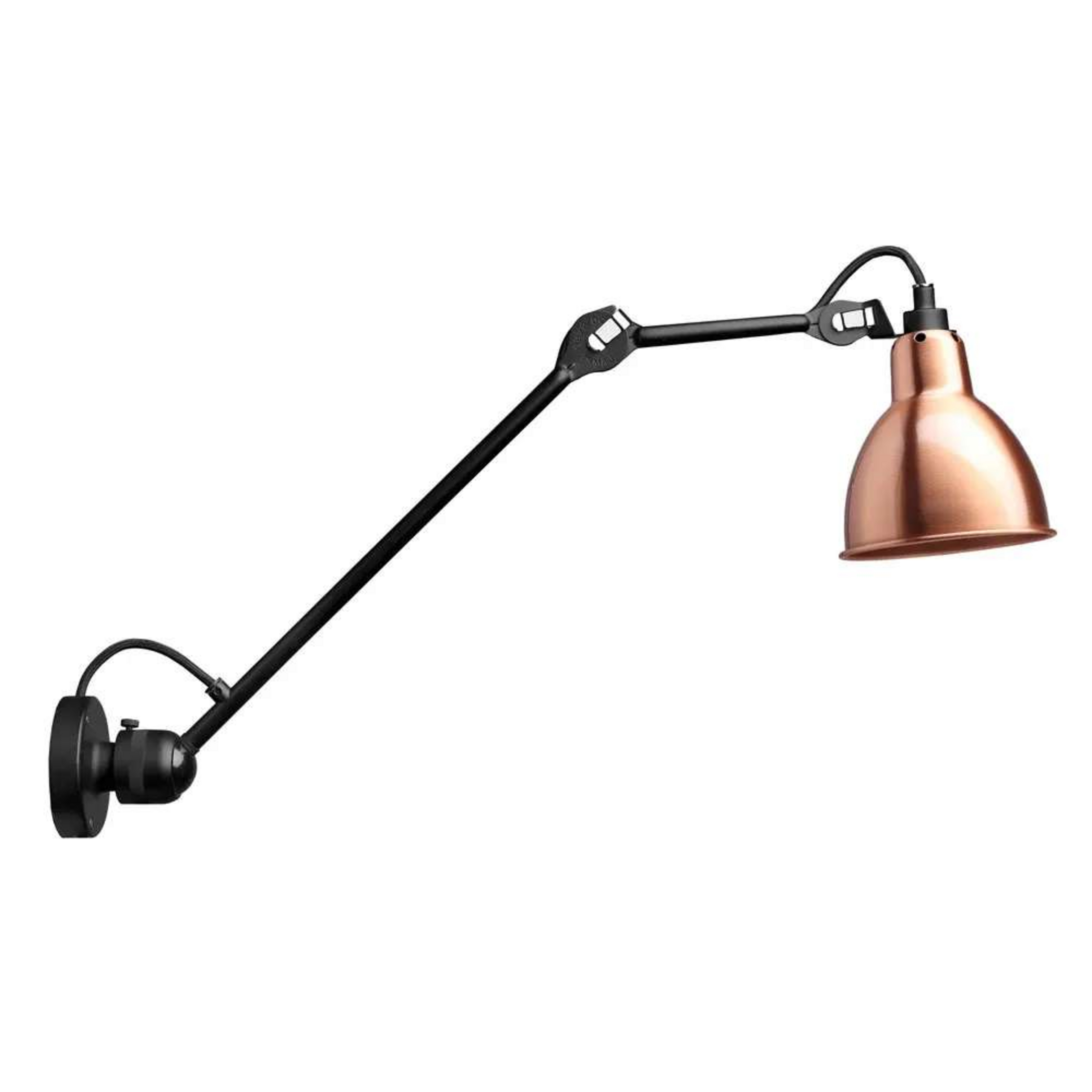 304L40 Wandleuchte Schwarz/Kupfer/Weiß - Lampe Gras