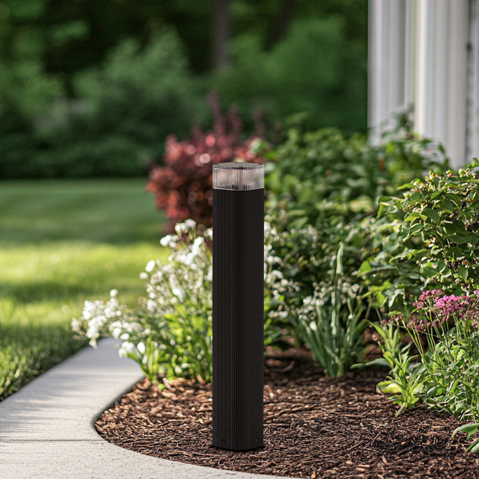 Lindby Wegeleuchte Halvar, 50 cm, schwarz, IP65, GU10