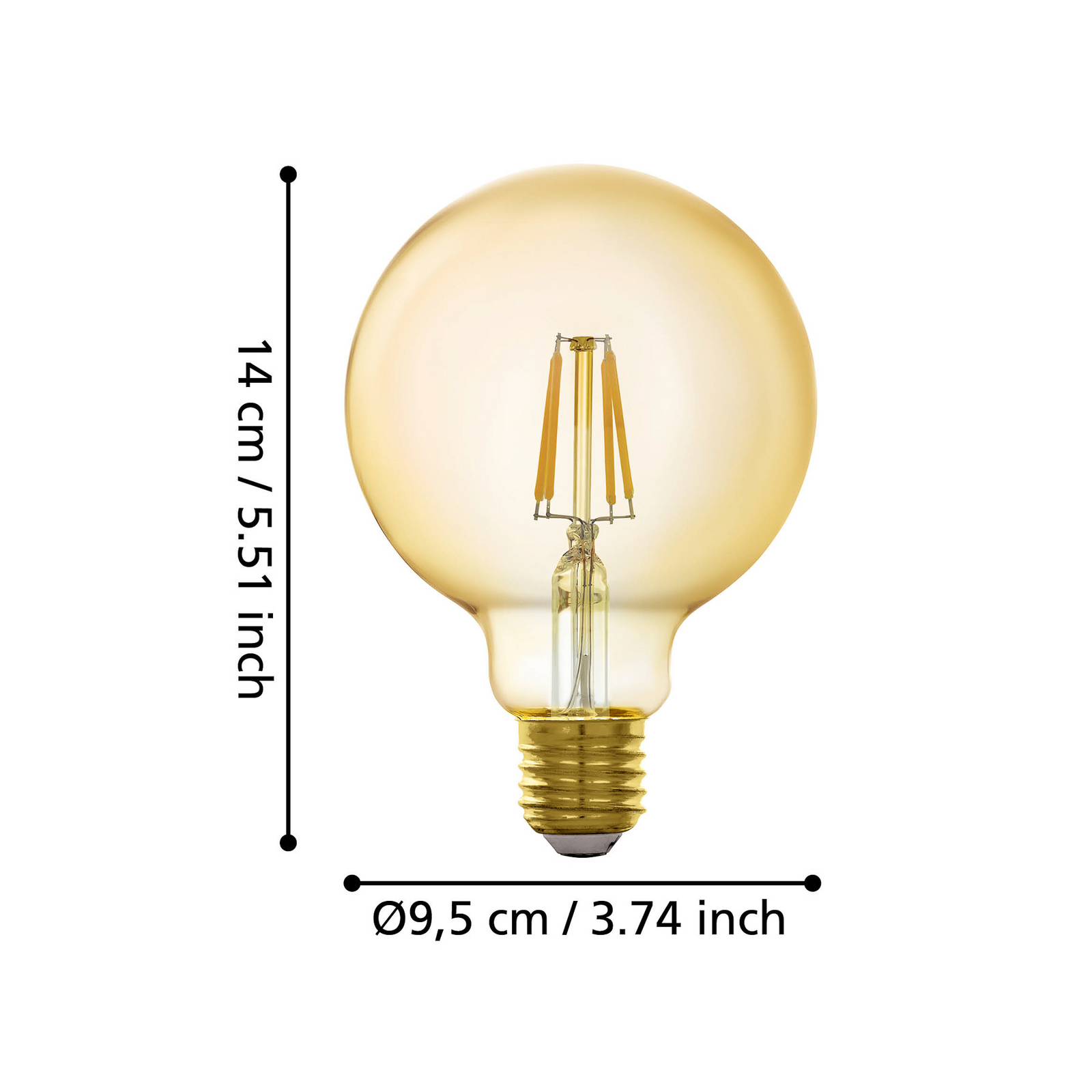 EGLO connect-z E27 G95 Globe 5,5W 500 Lumen 2200K