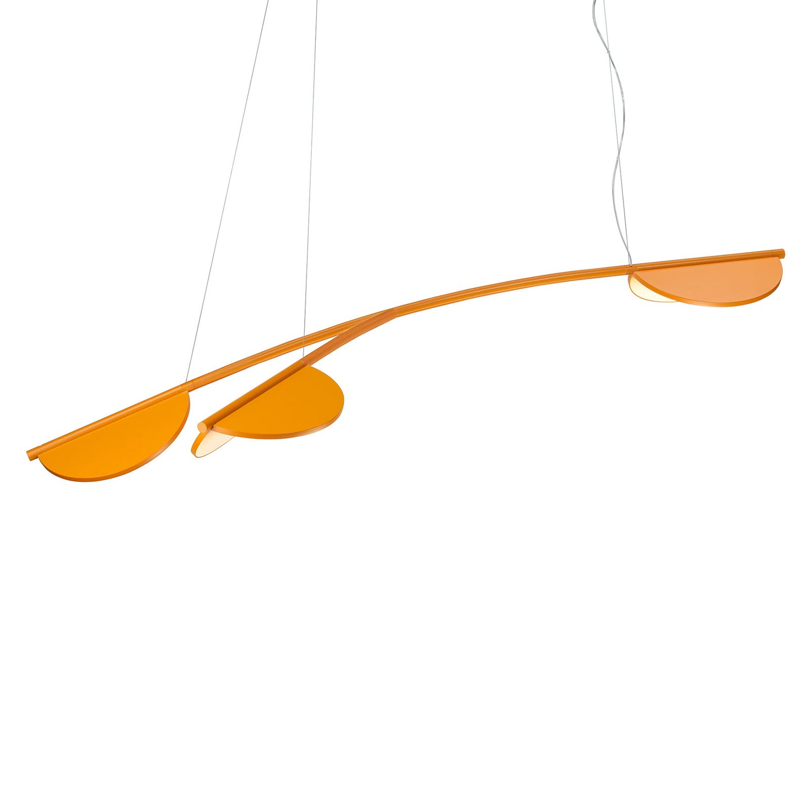 FLOS Almendra Organic hanging light, three-bulb