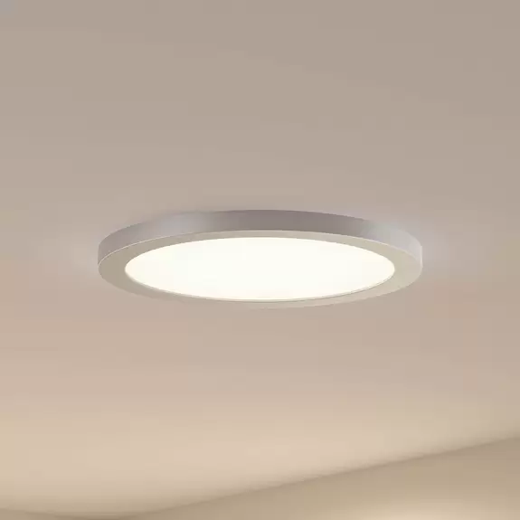 Lampenwelt Prios Aureka LED-Deckenlampe, Einbau, 33 cm