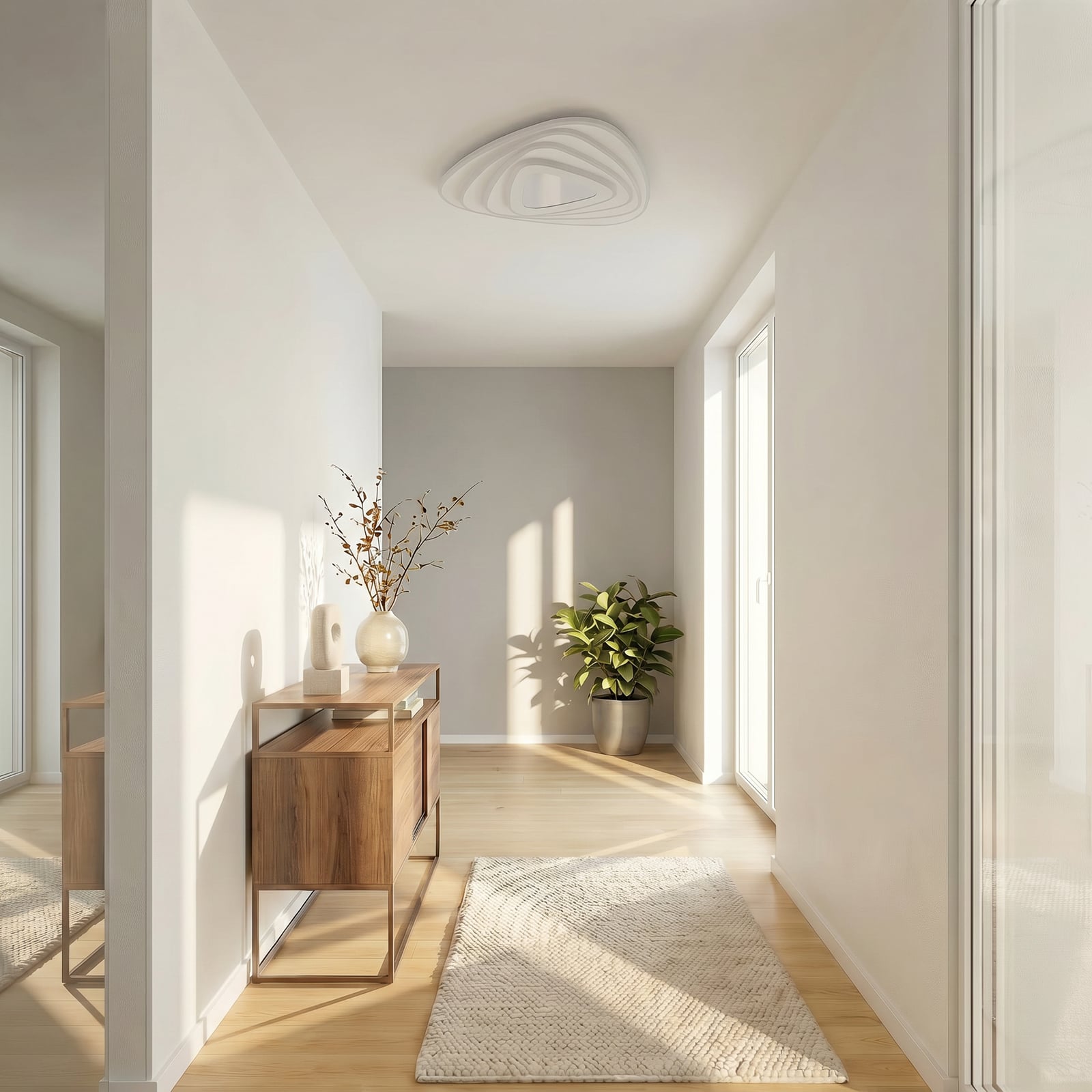 Lindby LED οροφής Rebeka, 48x49cm, CCT, τηλεχειριστήριο