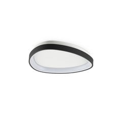 Ideal Lux Gemini plafón LED, negro, 42,5 cm, encendido/apagado