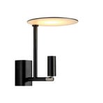 Applique LED Kelly, spot orientable, noir/nickel