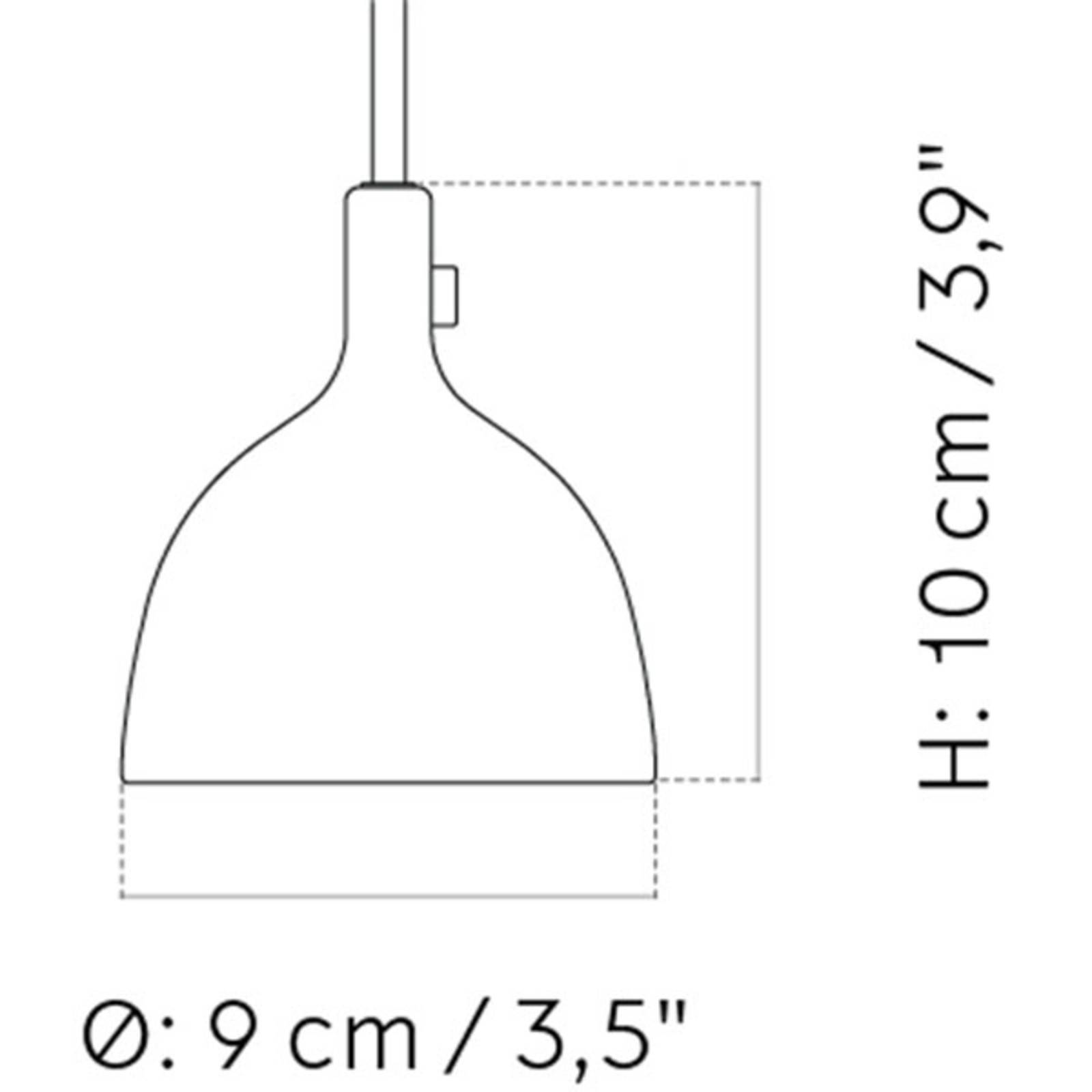 MENU Menu Cast LED hanging light in black, shape 2, for Living / Dining Room, aluminium, G9, 2.5 W, energy efficiency: A+, H: 10 cm