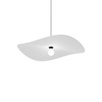 WEVER & DUCRÉ Candeeiro suspenso Wave Soft 3.0 Feltro cinzento mármore 100 cm