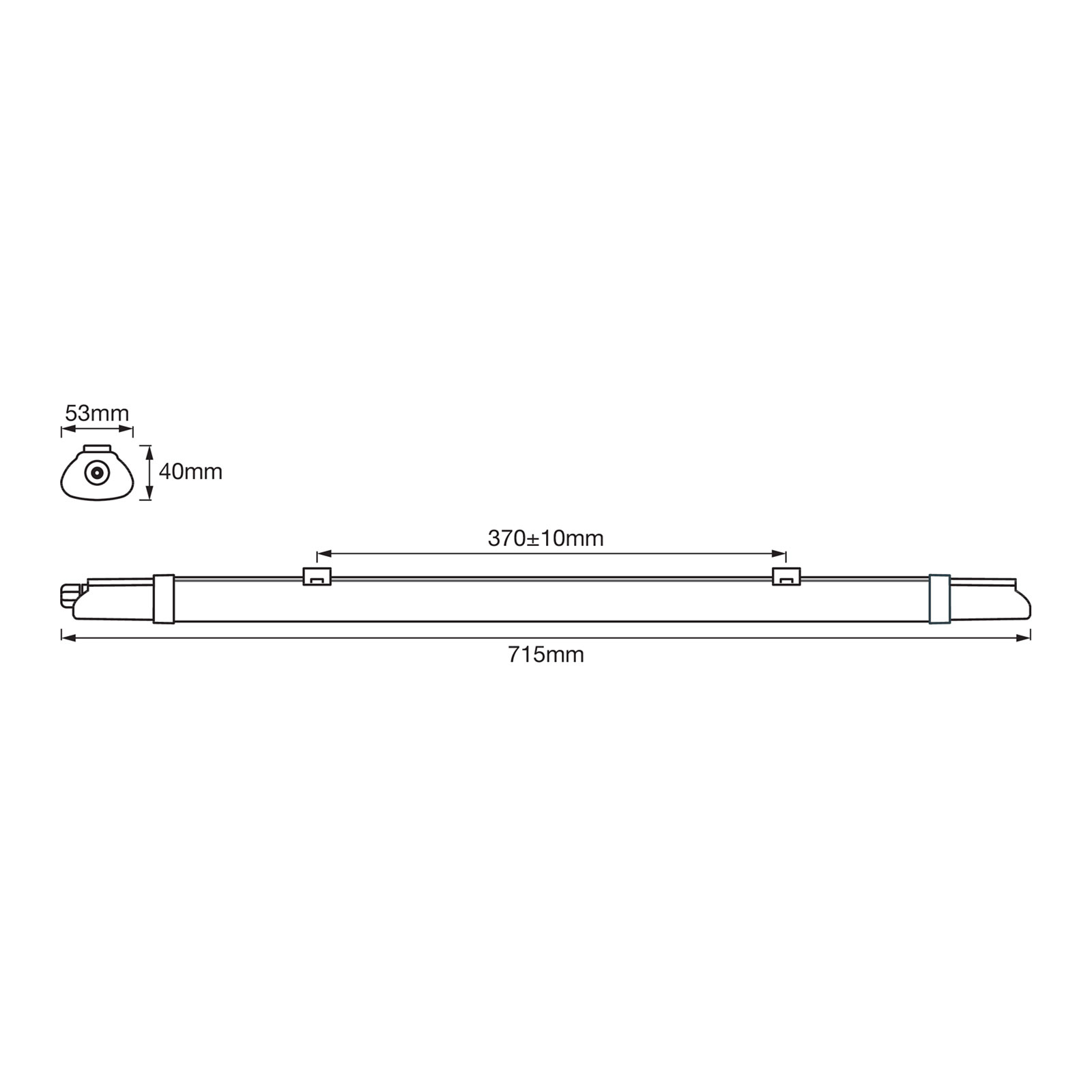 LEDVANCE SubMarine SLIM Value LED-Leuchte 71,5 cm