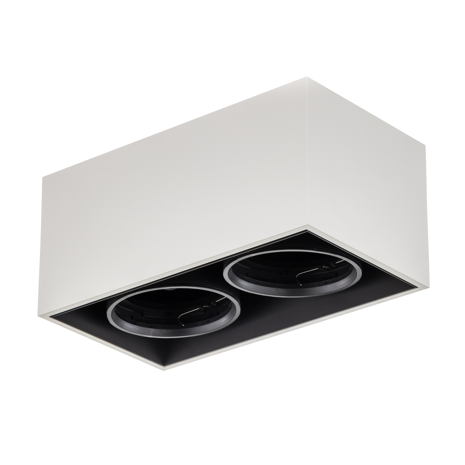 FLOS Compass Box H135 - Deckenleuchte 2flg weiß