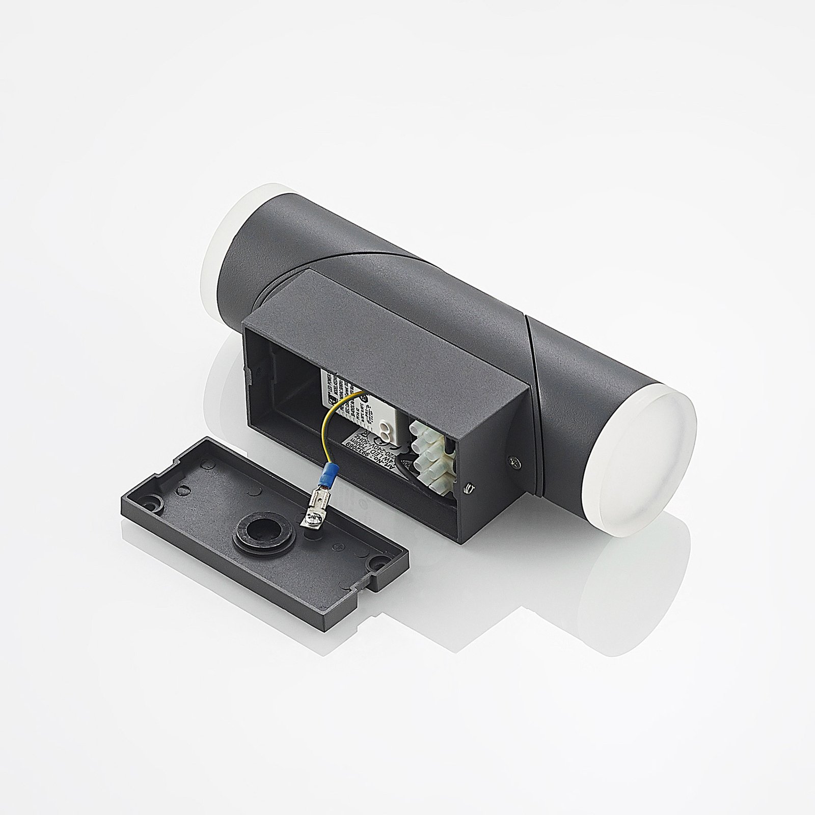 Aspyn 2 Außenwandleuchte w/Sensor Dark Grey - Lindby