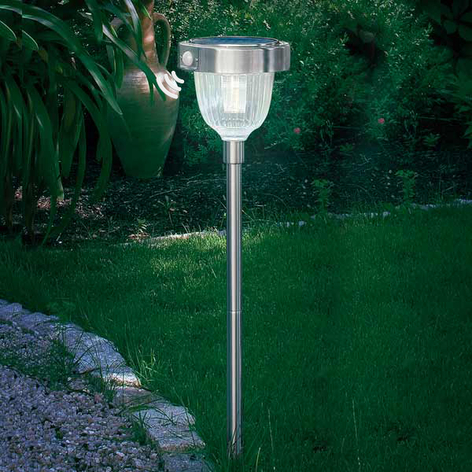 Lampe solaire ASINARA détecteur infrarouge, inox