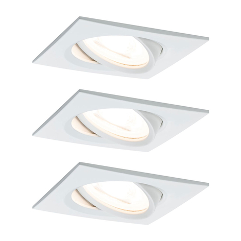 Paulmann 3pack spot Nova Coin kantig sväng-/dimbar