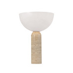 Galda lampa 25427, smilškrāsā/opāla krāsā, augstums 42 cm, akmens/akrils, E27