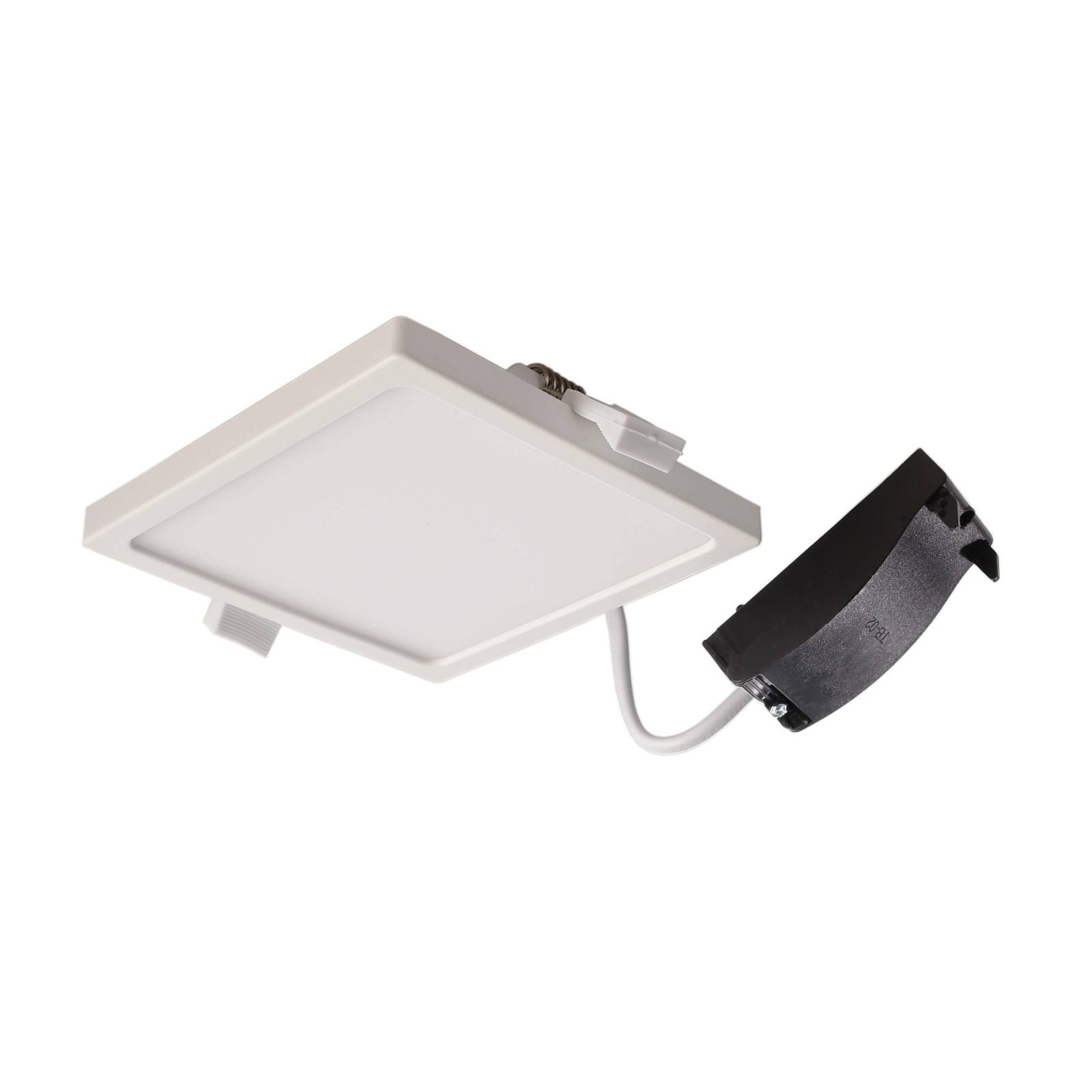 LED-Deckeneinbauleuchte Alya weiß 12x12cm 2.700 K günstig online kaufen