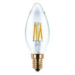 SEGULA LED-Kerzenlampe E14 3W 2.200K Filament klar