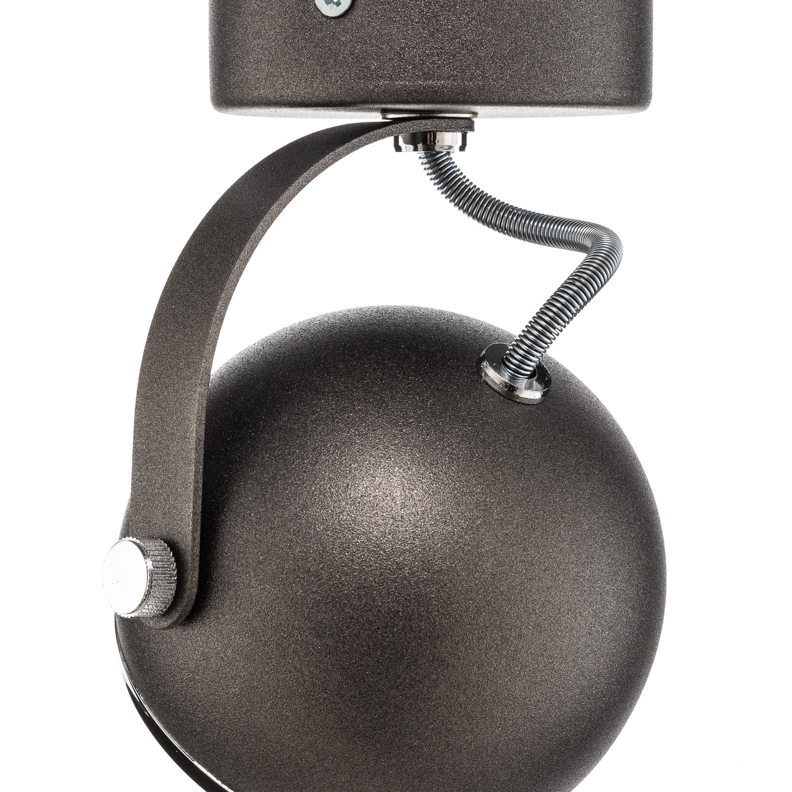 Kron ceiling spotlight, one-bulb, anthracite