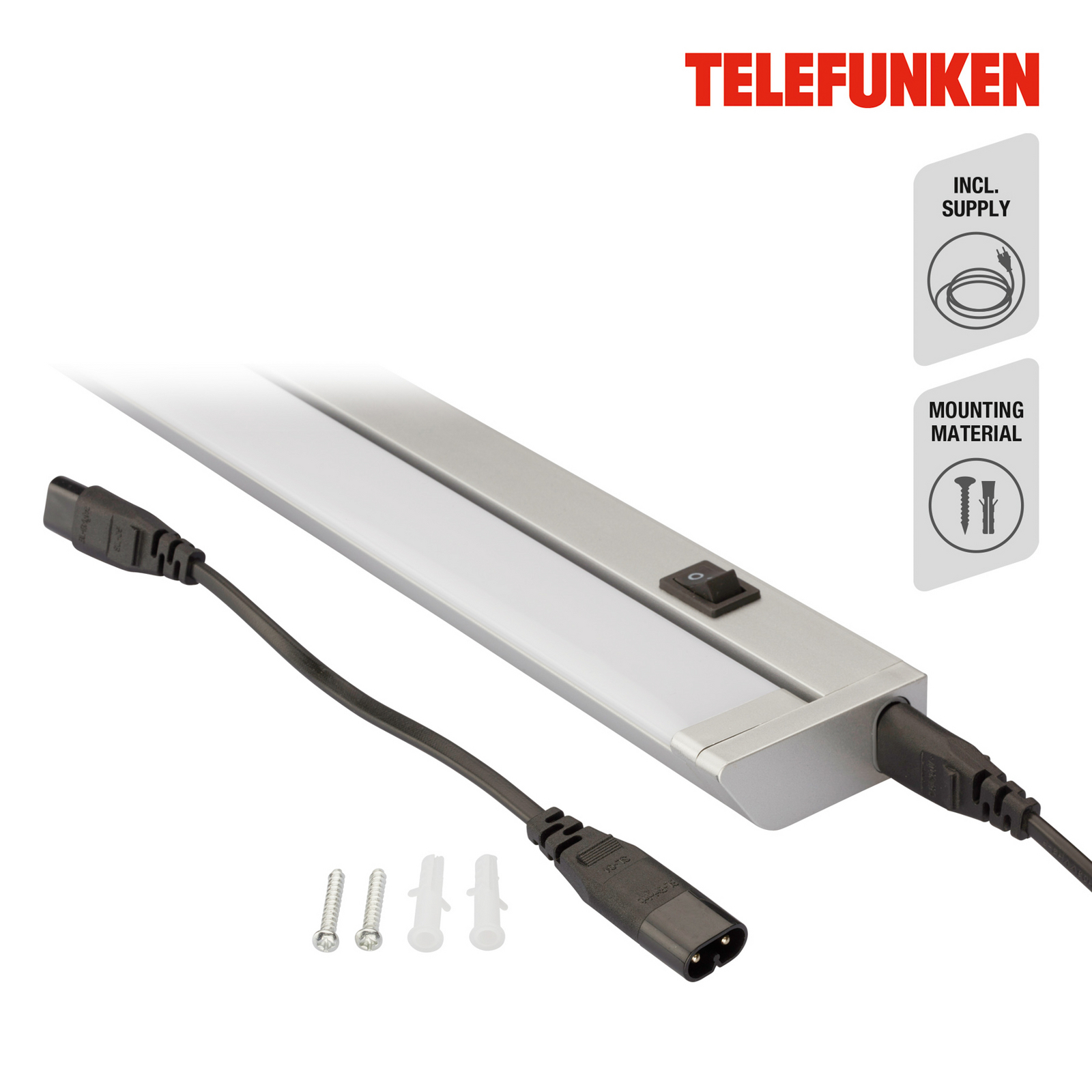 LED kaappivalaisin Hestia 4 000K 1 000lm Titaani Nettilamppu fi