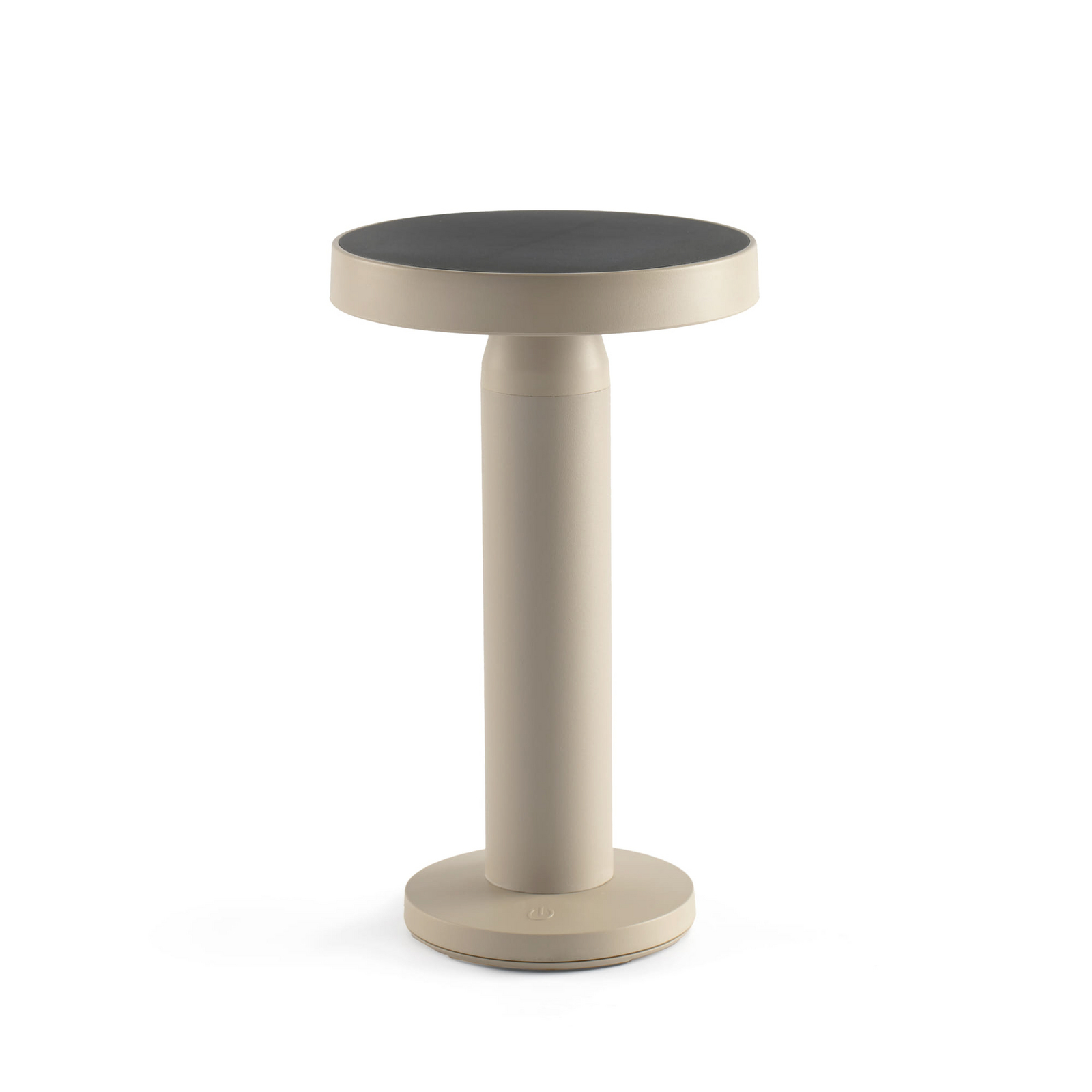 Lampe de table LED solaire Cairo, beige, plastique, IP44, 21 cm