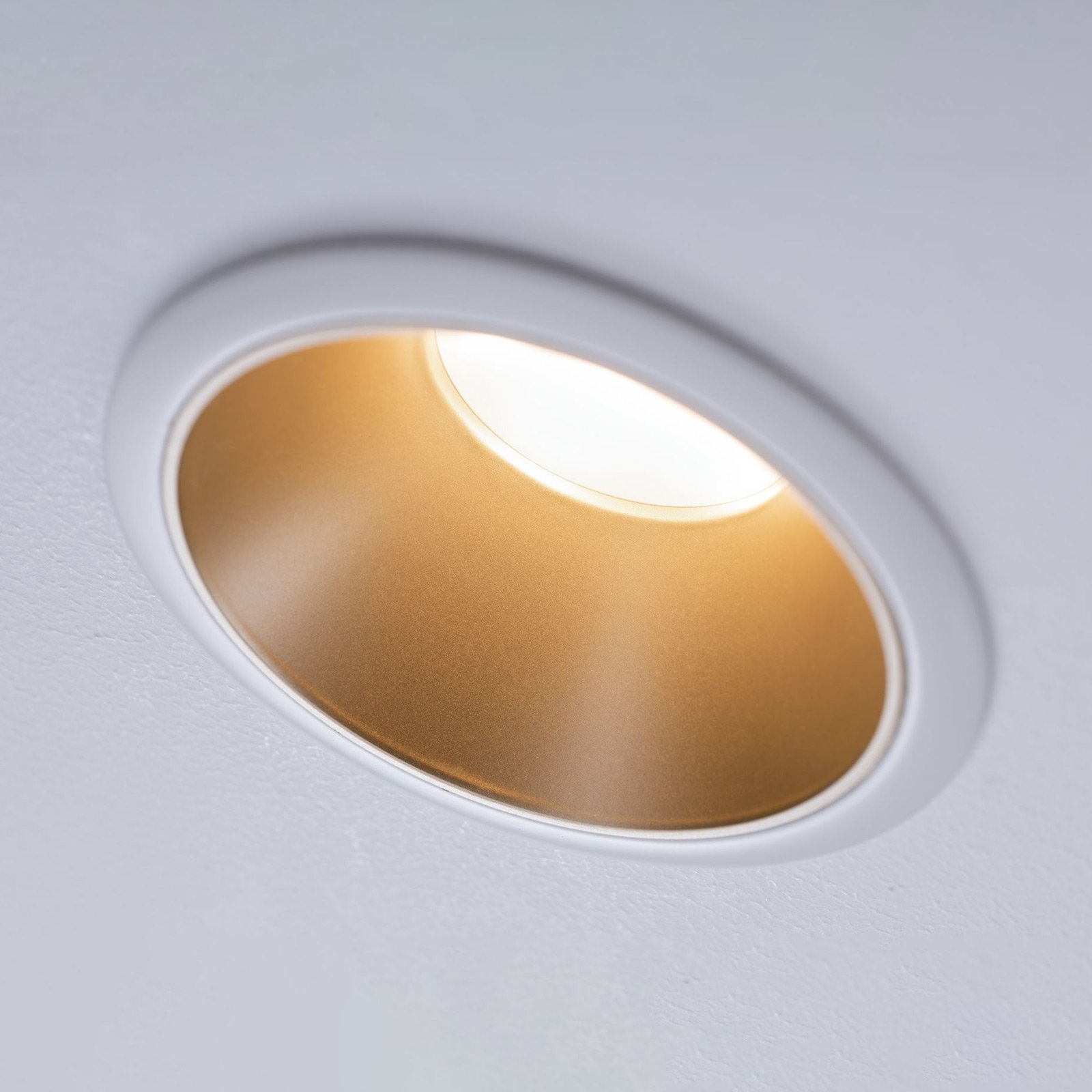 Projetor Paulmann Cole LED, branco-dourado