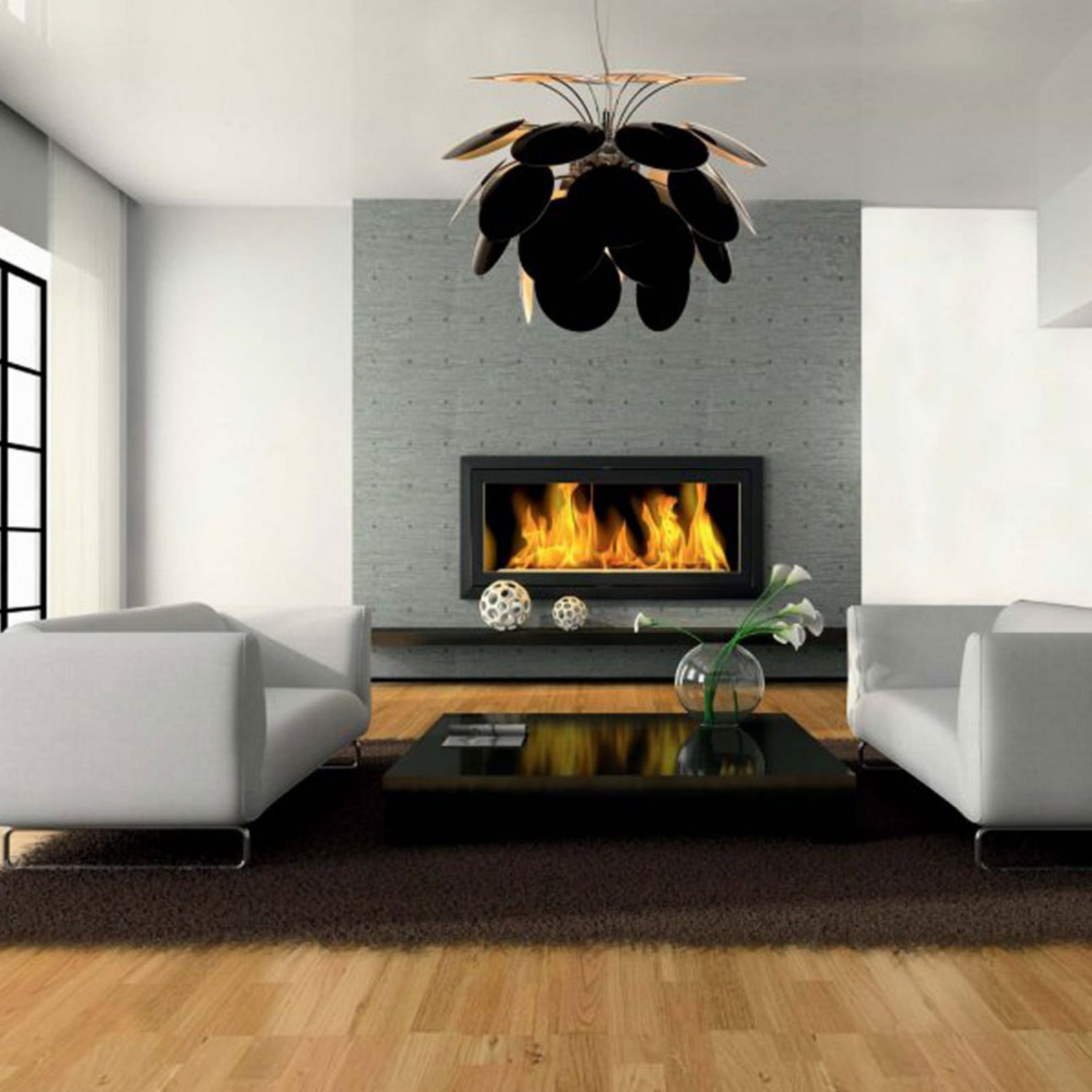 Discoco Taklampa &Oslash;132 Black-Gold MARSET - Plast