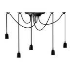 Hanglamp Phoenix, zwart, 5-lamps