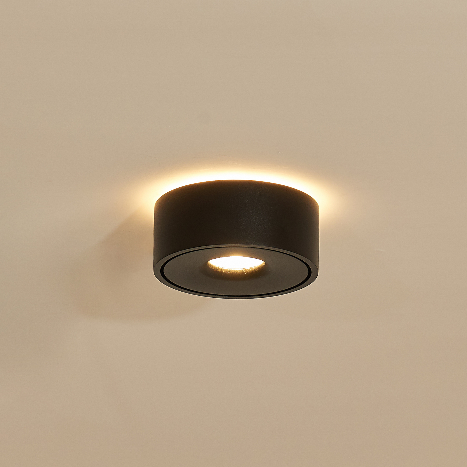 Arcchio Ranka LED-Deckenlampe, up & down, schwarz